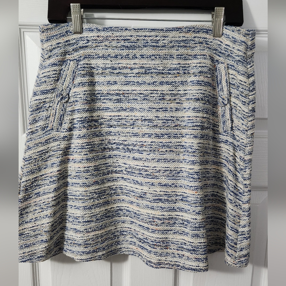 Loft tweed pull on skirt